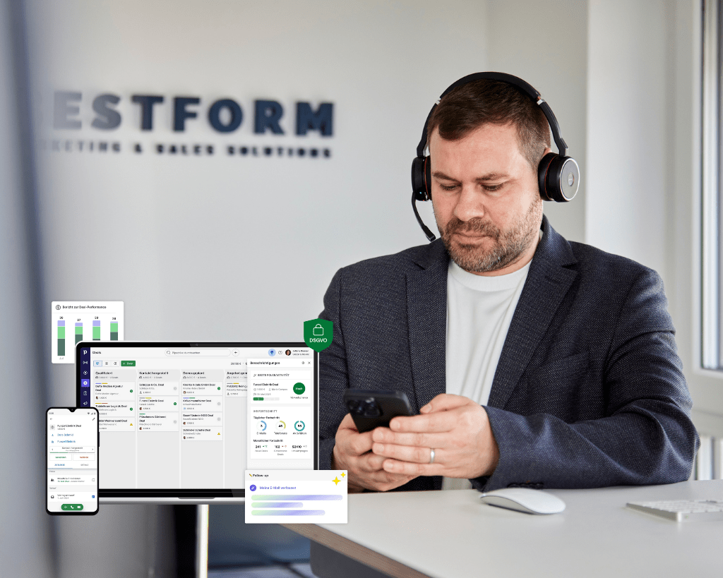 Geschäftsführer Florian Rauchenberger im Call