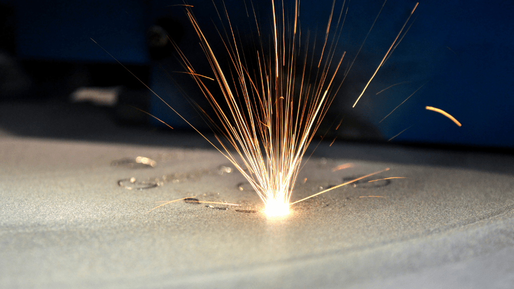 Funkenflug Detail Additive Fertigung